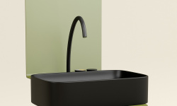 CERAMICANOVA Element Раковина накладная 605х380х150 мм, черный матовый мини 3 2