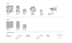 MUTINA DECHIRER PIOMBO ESAGONA DECOR MATT 120х120 мини 3 3