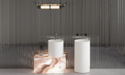 Salini ARMONIA ROUND 01 Раковина напольная 450х450х900 мм, S-Stone-белый матовый мини 3 3