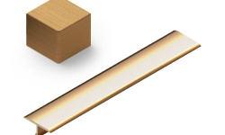 NEEXYDECOR профиль лутунь брашированная 25х2700 (PVL38) мини 1