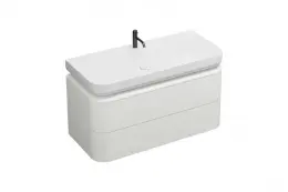 комплект Burgbad BURG B.ME Тумба с раковиной, 1200х550хН680 мм, F5982 Sand Matt/ручка G0126/раковина White Matt C0037