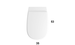 GLOBO DAILY Сиденье для унитаза с системой soft close, белый мини 3 3