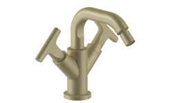 FANTINI SAILING Смеситель для биде на 1 отверстие, с ДК, Matt British Gold PVD мини 1