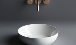 CERAMICANOVA Element Раковина накладная круглая 370х370хH110 мм, белый мини 3 5
