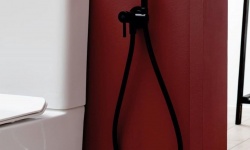 PAFFONI TWEET ROUND MIX Гигиенический душ со смесителем, шланг 1200 мм, черный матовый мини 3 4
