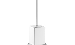 DW BK WBG Ершик туалетный, настенный, хром/фарфор белый мини 1