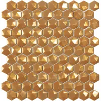 мозаика VIDREPUR MAGIC GOLD HEX (3.5х3.5) 31.7х30.7