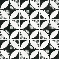 керамогранит CAPRICE DECO EQUIPE COMPASS B&W 20x20 EQ-5