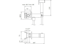 GRB INTIMIXER Гигиенический душ с прогрессивным смесителем, Metal Black/шланг Metal Black PVC мини 3 2