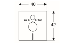GEB DUOFIX Звукоизолирующий комплект для подвесного унитаза и биде мини 3 3