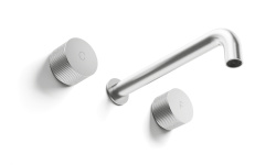 STELLA SIRIUS Смесителя для раковины на 3 отверстия из стены, хром мини 3 5