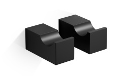 DW CO HAK1 Крючок (2 шт), Черный матовый мини 1