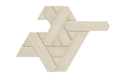 MUTINA WEAVING WHITE SAN JIAO 42.9х30.3 мини 1