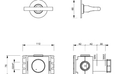 FANTINI SAILING Запорный вентиль 3/4'', Matt British Gold PVD мини 3 2
