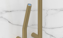 СУНЕРЖА Локон Полотенцесушитель (электрика), 1600х125 мм, левый, Золотой шёлк мини 3 8