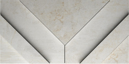 APAVISA CAST IRON WHITE NATURAL DECOR RAMP 29.75х59.55 G-1822