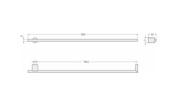 СУНЕРЖА Идиллия PLUS Полотенцесушитель (электрика), 1000х21 мм, Матовый белый мини 3 3