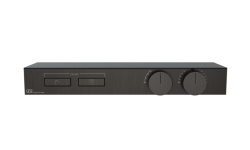 GESSI HI-FI SHELF Внешняя часть термостата с полкой 2 режима, с кнопками, Black Metal Brushed мини 1