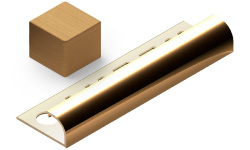 NEEXYDECOR профиль латунь брашированная  12х2700 (PVL18) мини 1