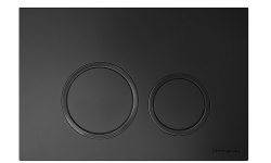 TECEspring R Комплект из инсталляции, панели смыва и унитаза с крышкой, белый/черная матовая мини 3 8