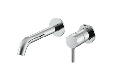 NEMO ROUND Смеситель из стены для раковины, CHROME PLATED мини 1