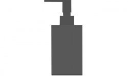 BERTOCCI Fly Дозатор для жидкого мыла, Black resin (1600)/Matt black (1600) мини 1