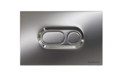 ART CERAM ATELIER Клавиша двойного смыва для унитаза, Chrome мини 1