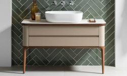 NOKEN LIEM Комплект тумба + ножки, орех/песок мини 1