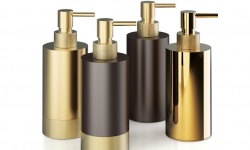 DW CLUB SSP 1 Дозатор для мыла Ø 7,5 см, h17,5x6 см,Темная бронза/Золото матовое мини 3 2