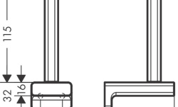HANSGROHE AddStoris Держатель запасного рулона туалетной бумаги, шлиф.бронза мини 3 2