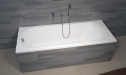 RIHO MIAMI Ванна акриловая прямоугольная, 160x70 см, 90 л, белый мини 3 4