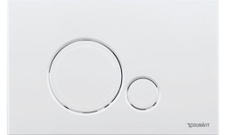 DURAVIT DuraSystem® 120 Клавиша смыва для унитаза, пластик, белый  мини 1