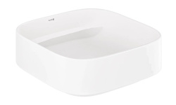 KLUDI RESA C Раковина накладная soft-edge, 40х40хH14 см, белый мини 1
