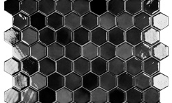 VIDREPUR LUX ANTHRACITE HEXAGON (3.5х3.5) 31.7х30.7 мини 1