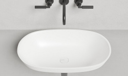 Salini MAREA 01 Раковина полувстраиваемая 645х387х160 мм, БЕЗ перелива, БЕЗ ДК, S-Stone - белый мат мини 3 3