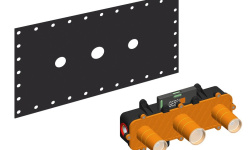 GESSI Встраиваемая часть для настенного смесителя на три отверстия, для раковины мини 1