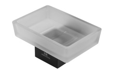 NOKEN URBAN C Мыльница настенная, стекло/черный мини 1