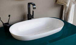 Salini MAREA 01 Раковина полувстраиваемая 645х387х160 мм, БЕЗ перелива, БЕЗ ДК, S-Stone - белый мат мини 3 6