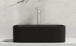 CERAMICANOVA Element Раковина накладная 505x380xH150 мм, Чёрный Матовый мини 3 6