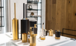 DW CLUB SBG Ёршик туалетный напольный, H46x8x8 см, Золото матовое мини 3 2