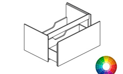 BRENTA FLY FL01 Тумба подвесная с одним выдвижным ящиком, L100хP49,6хh44 см, MZZ Матовый лак мини 1