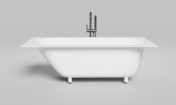 Salini ORNELLA KIT 170 Ванна встраиваемая 1700х750х590/610 мм, S-Sense - белый глянцевый мини 1