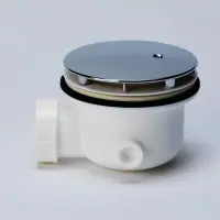 KRION Сифон для поддона, 24 л/мин - Arq/Proj/Line/Dial/Planic/Vetro/Iron/Conc, хром