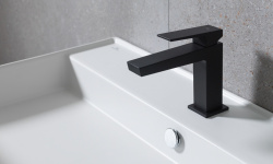 NOKEN SQUARE Однорычажный смеситель для раковины, без ДК, черный матовый мини 3 4