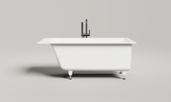 Salini CASCATA 150 Ванна встраиваемая 1500x700x605/625 мм, S-Sense, белый матовый мини 3 4