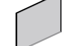 BRENTA CLEO Зеркало с LED подсветкой MIX, 140хH70 см, выключатель touch led, M98 black mat мини 1