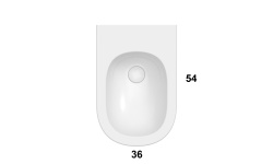 GLOBO LALITA Биде напольное 54х36хh43, белый мини 3 4