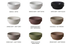 KERASAN CENTO Умывальник круглый 35 см, накладной или встраиваемый, белый мини 3 2