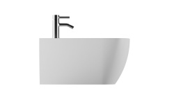 ALICE WUNDER Биде подвесное, белый глянцевый мини 3 4