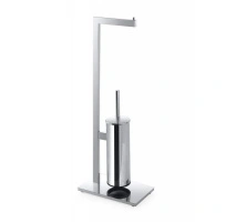 аксессуары BEMETA BETA Стойка с держателем туалетной бумаги и ершиком, 150х710х255 мм, хром